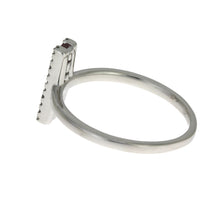 Load image into Gallery viewer, .30ct Ruby Diamond Ring 14KT White Gold
