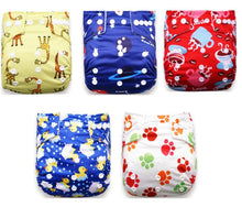 Load image into Gallery viewer, Modern Luxury Printed Baby Nappy 5pcs/Lot Washable Diapers Good Quality Pocket Diaper For Kids
