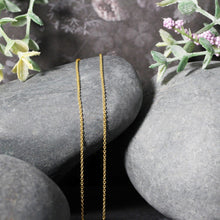 Load image into Gallery viewer, 14k Yellow Gold Round Cable Link Chain 1.2mm
