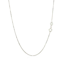 Load image into Gallery viewer, 10k White Gold Classic Box Chain 0.6mm
