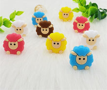 Load image into Gallery viewer, 5pcs Animals Cartoon Silicone  Teething  Sheep   For Children Newborn Baby Teether For Teeth
