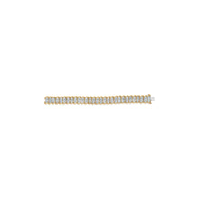 Load image into Gallery viewer, 10K Yellow Gold 4.00 Cttw Pave Diamond Classic Link 7" Bracelet (I-J Color, I2-I3 Clarity)
