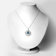 Load image into Gallery viewer, 8.75 Carat Genuine Swiss Blue Topaz .925 Sterling Silver Pendant
