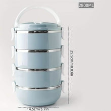 Load image into Gallery viewer, Stainless Steel Insulated Bento Lunch Box – 2/3/4 Layer
