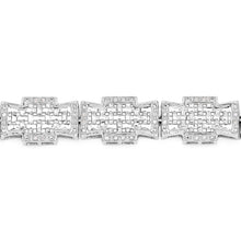 Load image into Gallery viewer, 0.48 Carat Genuine White Diamond .925 Sterling Silver Bracelet
