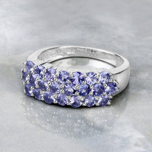 Load image into Gallery viewer, 1.54 Carat Genuine Tanzanite .925 Sterling Silver Ring
