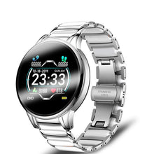 Load image into Gallery viewer, New Ceramic Smart Sport Fitness Watch For Women With Heart Rate Blood Pressure Monitor For Android and  IOS Sistems Sport Multifunctional Steel Belt Smartwatch
