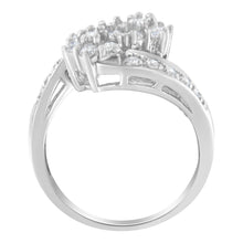 Load image into Gallery viewer, 14KT White Gold Diamond Cluster Ring Band (7/8 cttw, H-I Color, I1-I2 Clarity)
