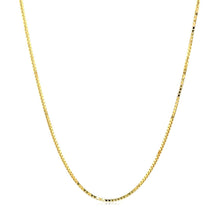Load image into Gallery viewer, 14k Yellow Gold Octagonal Box Chain 1.0mm
