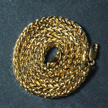 Load image into Gallery viewer, 4.1mm 14k Yellow Gold Diamond Cut Round Franco Chain
