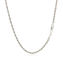 Load image into Gallery viewer, 2.0mm 14k White Gold Light Rope Chain
