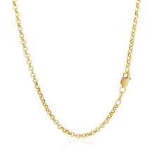 Load image into Gallery viewer, 2.3mm 14k Yellow Gold Rolo Chain
