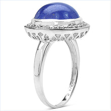 Load image into Gallery viewer, 7.10 Carat Genuine Tanzanite .925 Sterling Silver Ring

