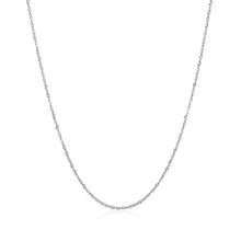 Load image into Gallery viewer, 14k White Gold Singapore Chain 0.8mm
