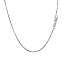 Load image into Gallery viewer, 10k White Gold Gourmette Chain 1.0mm
