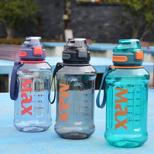 Load image into Gallery viewer, 1.2 Liter Large Capacity Sport Water Bottle with Rope Durable Portable Gym Fitness Outdoor Drinking Plastic Bottles Eco-Friendly Plastic Cup Men's high Temperature Resistant Large Capacity Outdoor Portable Water Bottle Sports Fitness Water Bottle
