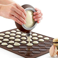 Load image into Gallery viewer, 1-2pc/set Large Macaroon Kit Silicone Mat Non-Stick Baking Mold Set 48 Capacity Pot Cake Decorating Supplies Macaron Silicone Mat Non-Stick Silicone Macaron Reusable Baking Mold Set
