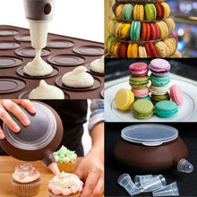 Load image into Gallery viewer, 1-2pc/set Large Macaroon Kit Silicone Mat Non-Stick Baking Mold Set 48 Capacity Pot Cake Decorating Supplies Macaron Silicone Mat Non-Stick Silicone Macaron Reusable Baking Mold Set
