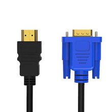 Load image into Gallery viewer, 1.8M HDMI Compatible Cable To VGA Adapter Digital 1080P HDTV With Audio Converter Adapter Gold-Plated HDMI To VGA Connector Cable Compatible For Computer Desktop Laptop PC Monitor Projector HDTV 1.8M
