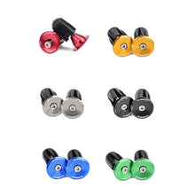 Load image into Gallery viewer, 1 Pair Road Folding Bike Handlebar Grip Ends Cap Racing Cycling Handle Bar Plugs Outdoor Cycling Aluminum Bike Handlebar End Plugs Expanding Locking Bar End Caps For Road Bike Mountain Bike
