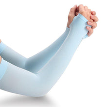Load image into Gallery viewer, 1 Pair Sport Sun Protection Arm Covers Cooling For Men Women Summer Sunblock Cycling Driving Golf Running Unisex Elbow Cover Outdoor Cycling Running Fishing Driving Cool Anti-UV Arm Sleeves For Workout
