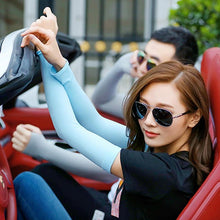 Load image into Gallery viewer, 1 Pair Sport Sun Protection Arm Covers Cooling For Men Women Summer Sunblock Cycling Driving Golf Running Unisex Elbow Cover Outdoor Cycling Running Fishing Driving Cool Anti-UV Arm Sleeves For Workout
