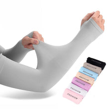Load image into Gallery viewer, 1 Pair Sport Sun Protection Arm Covers Cooling For Men Women Summer Sunblock Cycling Driving Golf Running Unisex Elbow Cover Outdoor Cycling Running Fishing Driving Cool Anti-UV Arm Sleeves For Workout
