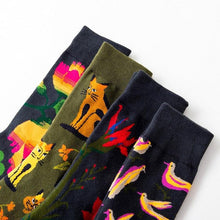 Load image into Gallery viewer, 1 Pair Women Socks Cartoon Dog Octopus Flower Plant Kawaii Funny Casual Female Cotton Sock Hosiery Streetwear Harajuku Crew Sock For Women

