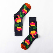 Load image into Gallery viewer, 1 Pair Women Socks Cartoon Dog Octopus Flower Plant Kawaii Funny Casual Female Cotton Sock Hosiery Streetwear Harajuku Crew Sock For Women
