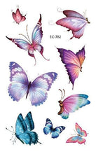 Load image into Gallery viewer, 1 Pc Butterfly 3D Temporary Tattoo 52 Style Waterproof Butterfly Tattoos Stickers Temporary Colorful Design For Womens
