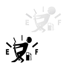 Load image into Gallery viewer, 1 Pcs Funny Car Sticker Pull Fuel Tank Pointer To Full Hellaflush Reflective Vinyl Car Sticker Decal Funny High Gas Car Stickers, Reflective Gas Consumption Decal Heat &amp; Water Resistant Fuel Gage Empty Stickers for Car Trucks Motorcycle SUV Van
