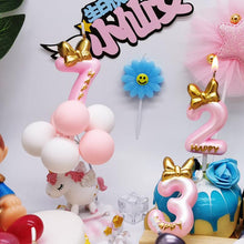 Load image into Gallery viewer, 1 Pcs Number 0-9 Birthday Candle Number One Birthday Gold Number Candles Party Celebration Baby Showers Happy Birthday Cake Candles for Kids Adult Wedding/ Party Crown Candle Cake Decoration Tools
