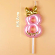 Load image into Gallery viewer, 1 Pcs Number 0-9 Birthday Candle Number One Birthday Gold Number Candles Party Celebration Baby Showers Happy Birthday Cake Candles for Kids Adult Wedding/ Party Crown Candle Cake Decoration Tools
