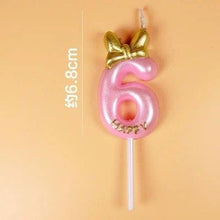 Load image into Gallery viewer, 1 Pcs Number 0-9 Birthday Candle Number One Birthday Gold Number Candles Party Celebration Baby Showers Happy Birthday Cake Candles for Kids Adult Wedding/ Party Crown Candle Cake Decoration Tools
