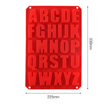 Load image into Gallery viewer, 1 Pcs Silicone Large Alphabet Ice Chocolate Letter Mould Stencil Cake Jelly Cupcake Baking Mold Ice Tray Cookie Mold 26 Large Letters Silicone Mold Alphabet Mold Chocolate Mold Biscuit Ice Cube Tray
