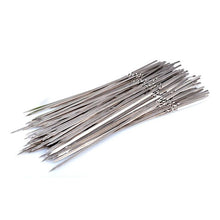 Load image into Gallery viewer, 10-20Pcs Stainless Steel Barbecue Skewer Reusable BBQ Skewers Kebab Iron Stick For Outdoor Camping Picnic Tools Cooking Tools Stainless Steel Barbecue Skewers  Durable and Reusable Metal Skewers
