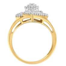 Load image into Gallery viewer, 10K Yellow Gold Diamond Cocktail Ring (1/2 Cttw, J-K Color, I2-I3 Clarity) - Size 6-1/2
