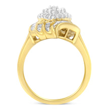 Load image into Gallery viewer, 10K Yellow Gold Diamond Cocktail Ring (3/4 Cttw, I-J Color, I2-I3 Clarity) - Size 8
