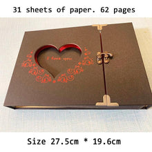 Load image into Gallery viewer, 10 Inch DIY Album wWedding Anniversary Gift Photo Scrapbook Paper Self-adhesive Photo Albums Birthday Gift Family Scrapbook Albums Family Anniversary Gift For Couple
