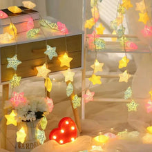 Load image into Gallery viewer, 10-Light Crack Star String Lights
