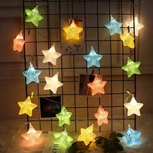 Load image into Gallery viewer, 10-Light Crack Star String Lights
