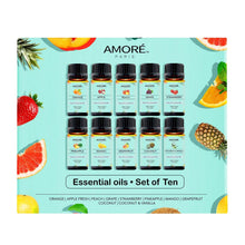 Load image into Gallery viewer, 10-Pack: Fruity Fragrance Premium Aromatherapy Diffuser Oils Set For Candle &amp; Soap Making
