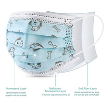 Load image into Gallery viewer, 10-Pack: Kids Disposable Face Mask
