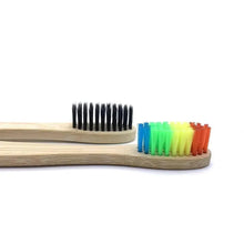 Load image into Gallery viewer, 10 Pcs Natural Colorful Toothbrush Eco Friendly Soft Bamboo Toothbrush Bamboo Tooth Dental Oral Care Wood Tooth Brushes
