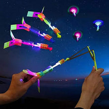 Load image into Gallery viewer, 10-Piece: Amazing Led Light Arrow Rocket Helicopter Flying Toy
