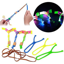 Load image into Gallery viewer, 10-Piece: Amazing Led Light Arrow Rocket Helicopter Flying Toy
