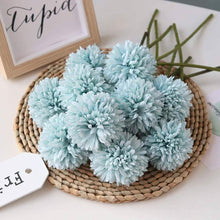 Load image into Gallery viewer, 10-Piece: Artificial Flowers Chrysanthemum Ball Flowers Bouquet
