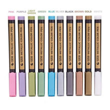 Load image into Gallery viewer, 10-Piece: Metallic Paint Marker Pen Permanent
