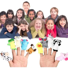 Load image into Gallery viewer, 10-Piece Set: Cute Finger Puppets Baby Mini Plush Toys
