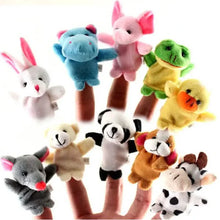 Load image into Gallery viewer, 10-Piece Set: Cute Finger Puppets Baby Mini Plush Toys
